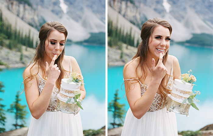 Moraine Lake Bridal Portraits