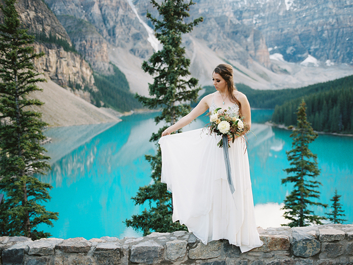 Moraine Lake Bridal Portraits