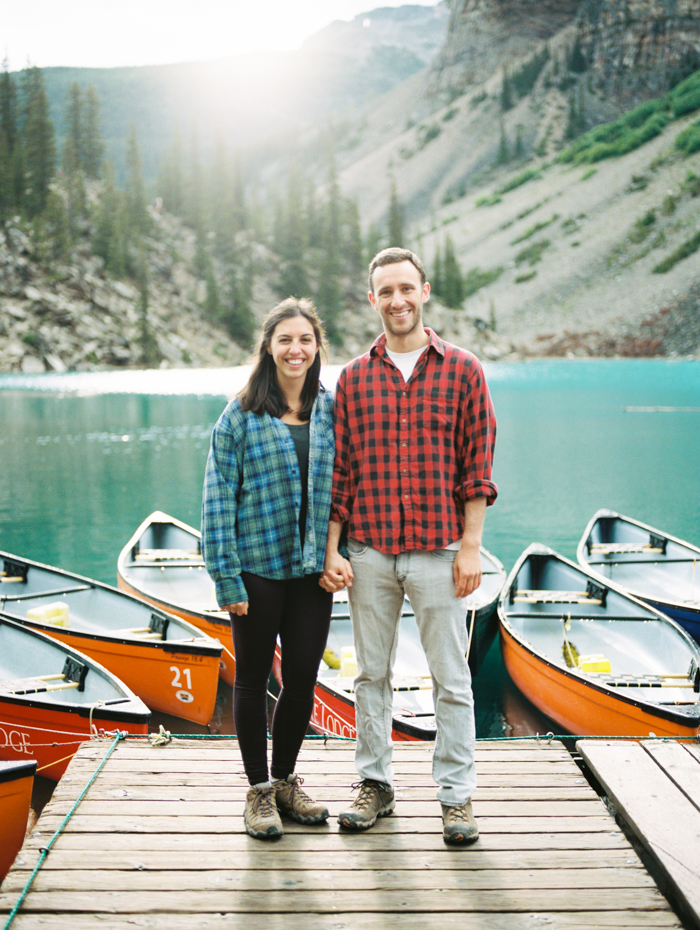 Engagement Session at Moraine Lake Dock