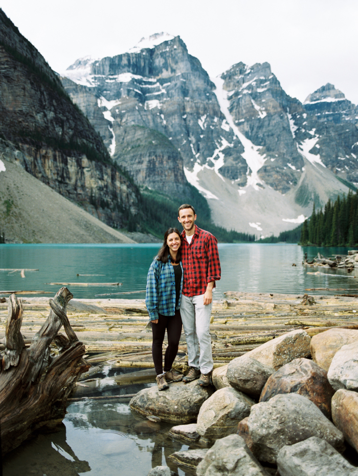 Moraine Lake Driftwood Portrait