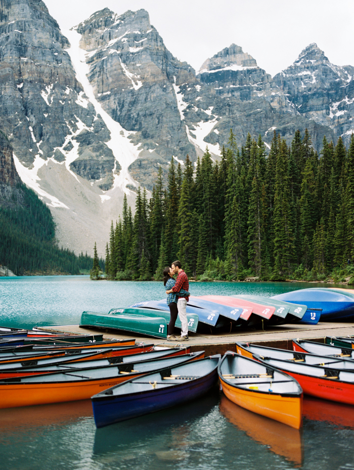 Engagement Session at Moraine Lake Dock