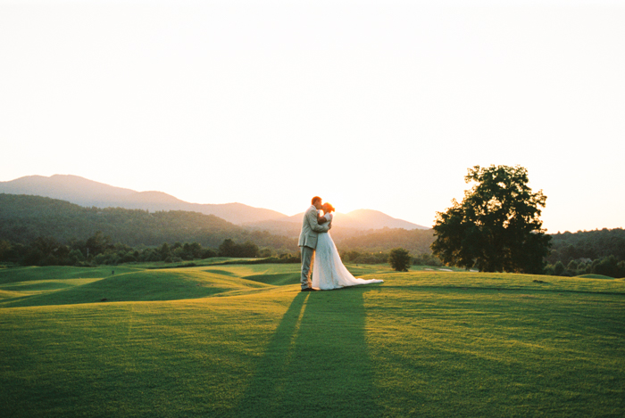 Sunset Wedding Photo