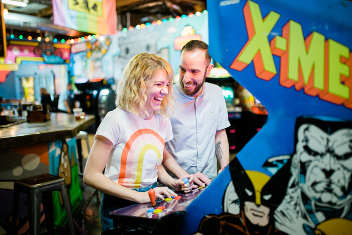 Boxcar Barcade Engagement Session