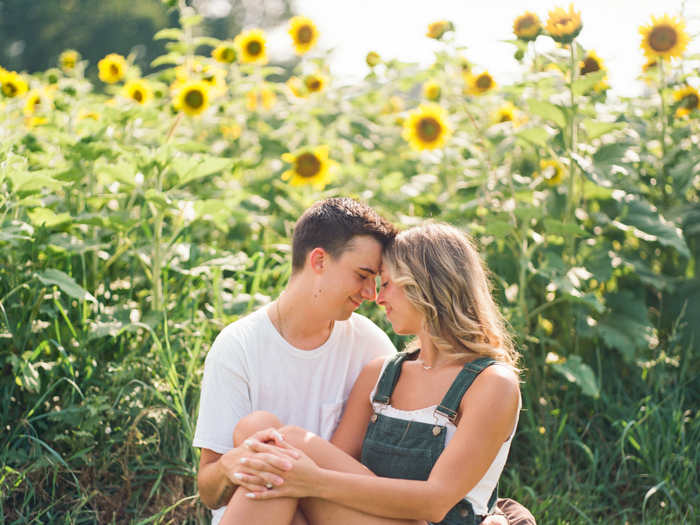 North Georgia Sunflower Engagement Session