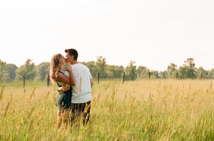 Tall Grass Couple Portraits on Film
