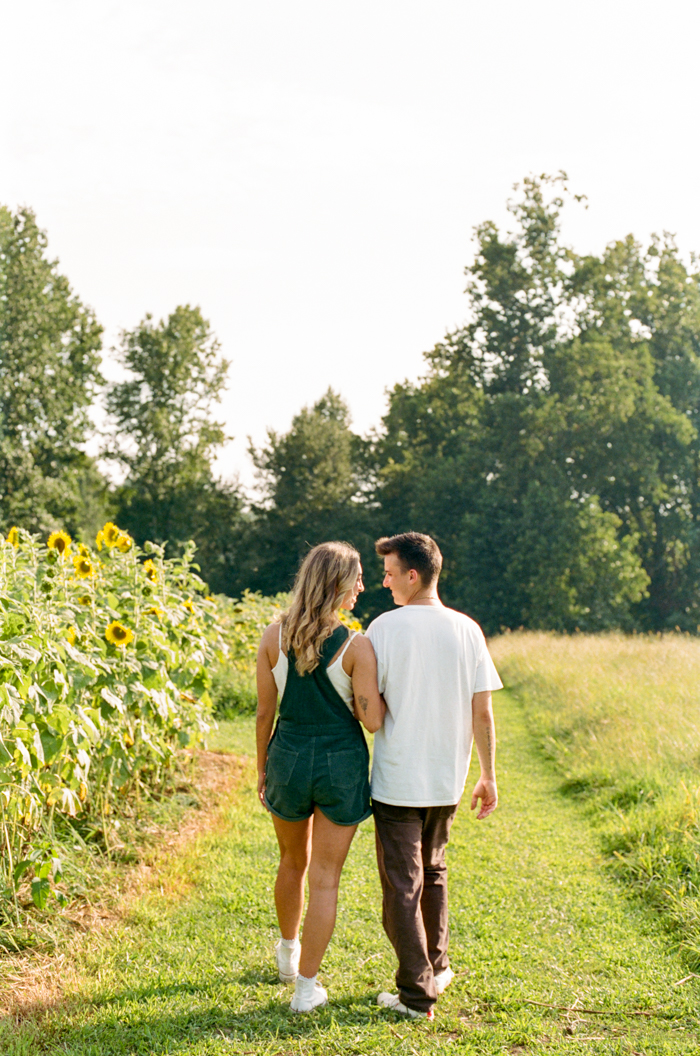 Sunflower Couple Portraits on Film